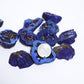 Natural crystal cave agate treasure pot raw stone electroplated blue boxed