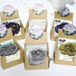 6 colors available, natural crystal cave agate treasure pot raw stone electroplated color box packaging