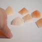 Natural yellow selenite pyramid small ornament