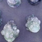 Fluorite Golden Toad Carving