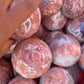 Pink agate sphere