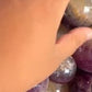 Purple yellow fluorite sphere