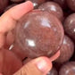 Strawberry crystal sphere