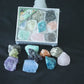Natural raw crystal mixed color small gift box set of minerals and geological science teaching materials