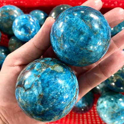 Blue Apatite Sphere