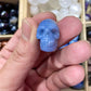 Blue Aventurine Skull Carving