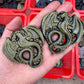 Gold Obsidian Dragon Carving