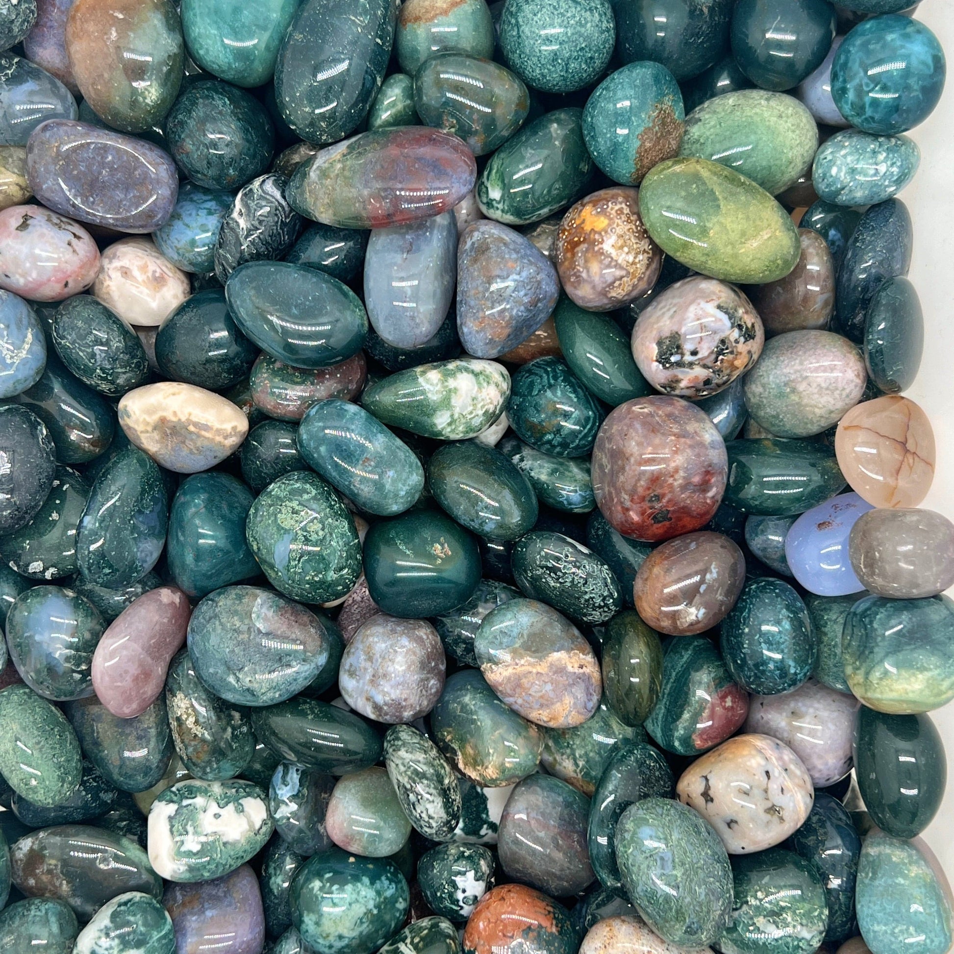 Ocean Jasper Tumbled Stones（20-30mm） WaterfrontCrystal