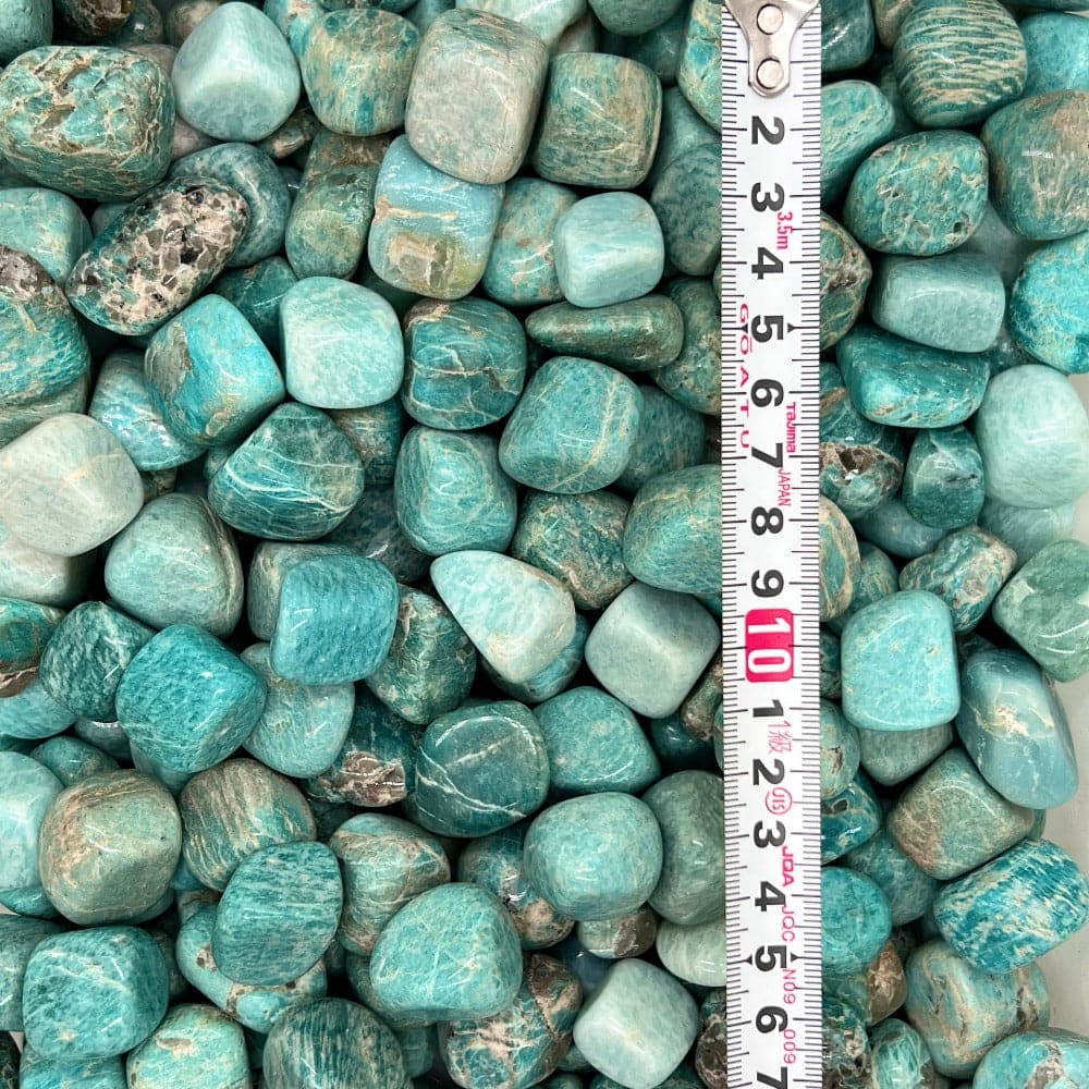 Amazonite Tumbled Stones | Tumbled Amazonite | WaterfrontCrystal