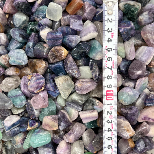 Rainbow Fluorite Tumbled Stones（20-30mm） WaterfrontCrystal