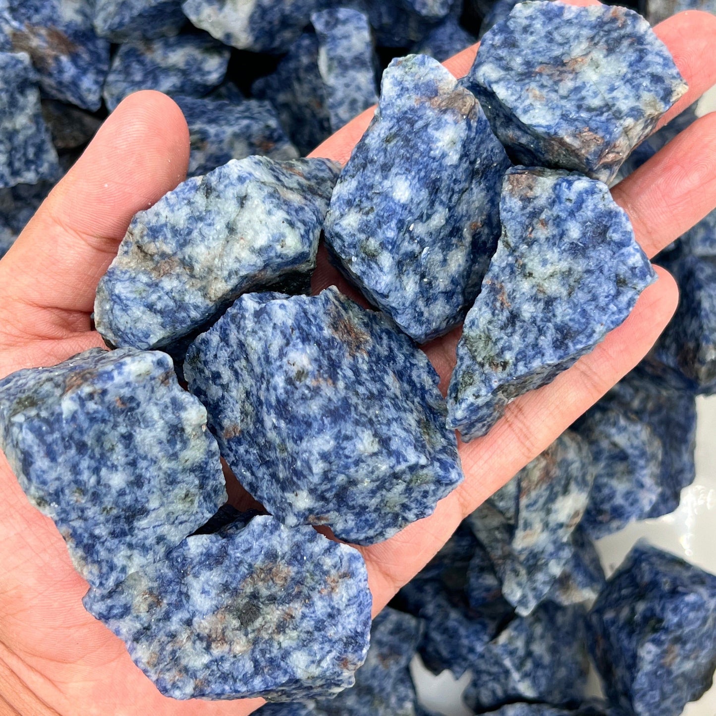 Blue Spotted Rough | Spotted Rough Stones | WaterfrontCrystals