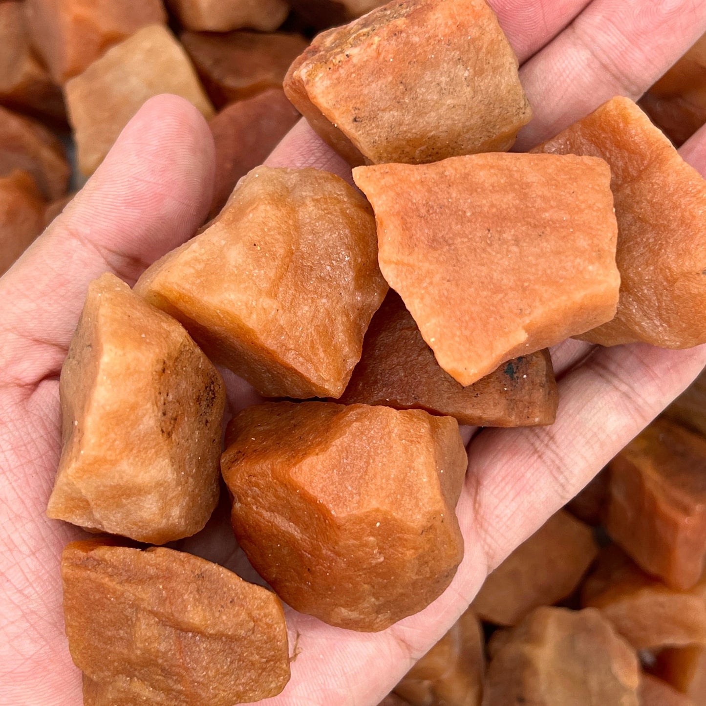 Red Aventurine Rough Stones WaterfrontCrystal