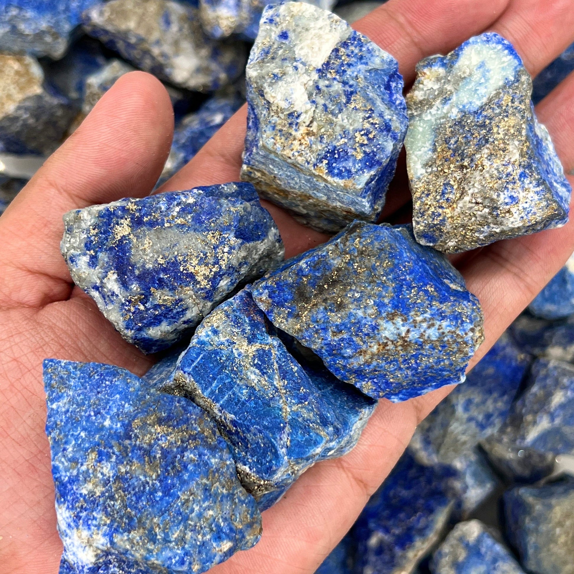 Lapis Lazuli Rough Stones WaterfrontCrystal