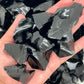 Obsidian Rough Stones WaterfrontCrystal