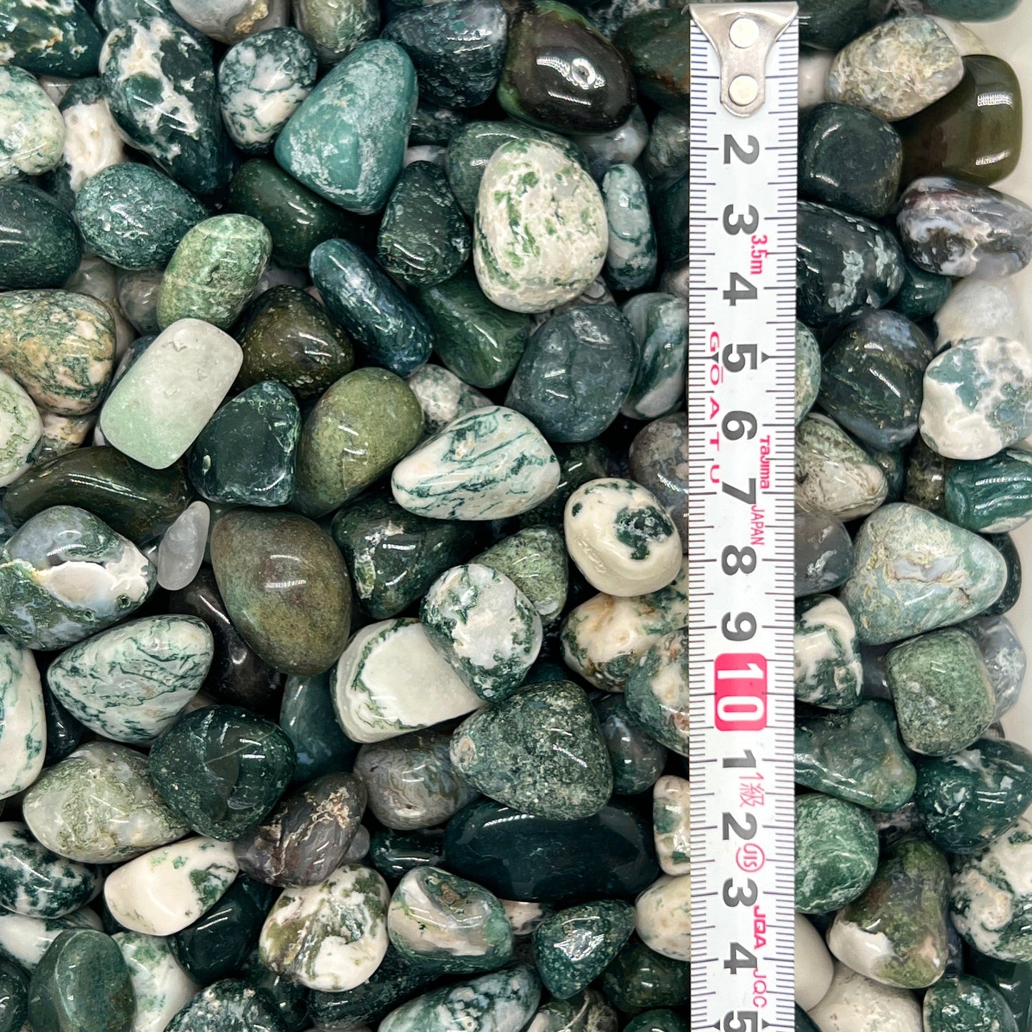 Moss Agate Tumbled Stones（20-30mm） WaterfrontCrystal