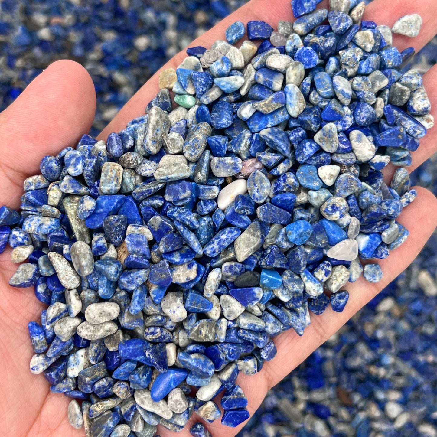 Lapis Lazuli Chips（5-8mm） WaterfrontCrystal