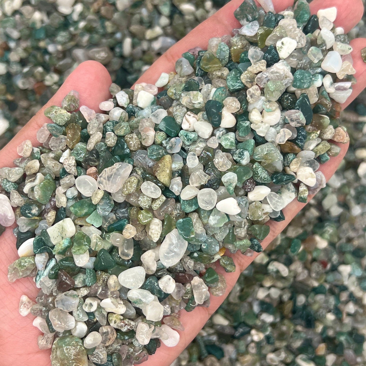 Moss Agate Chips（5-8mm） WaterfrontCrystal