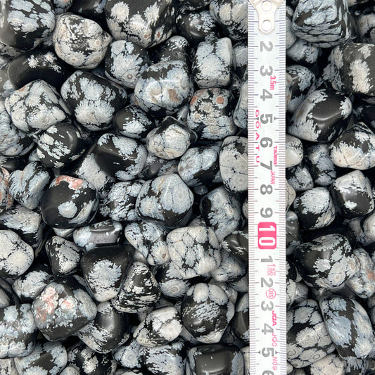 Snowflake Obsidian Tumbled Stones（20-30mm） WaterfrontCrystal